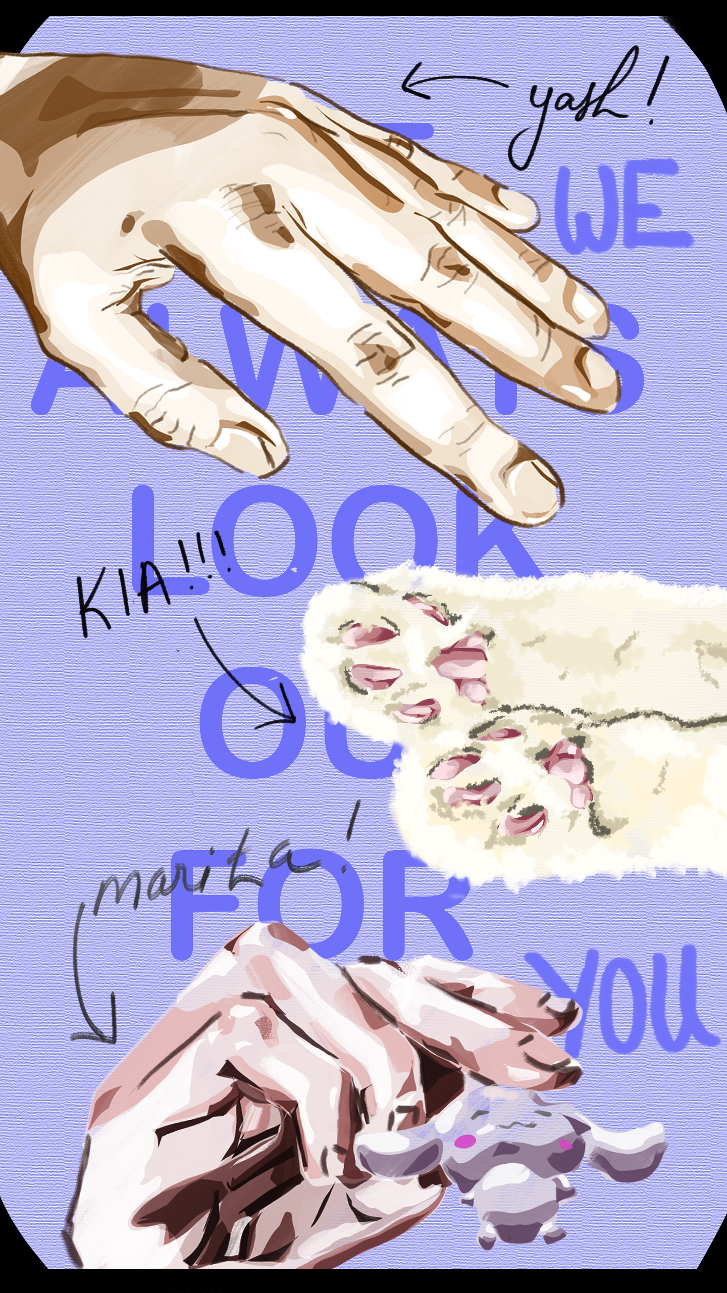 our hands